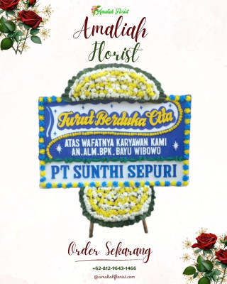 Papan Bunga Duka di Temiang Pesisir