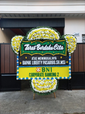 Papan Bunga Duka di Temiang Pesisir