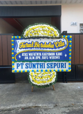 Papan Bunga Duka di Temiang Pesisir
