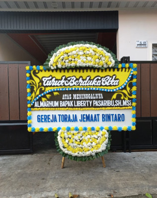 Papan Bunga Duka di Temiang Pesisir