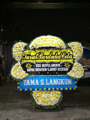 Papan Bunga Duka di Temiang Pesisir